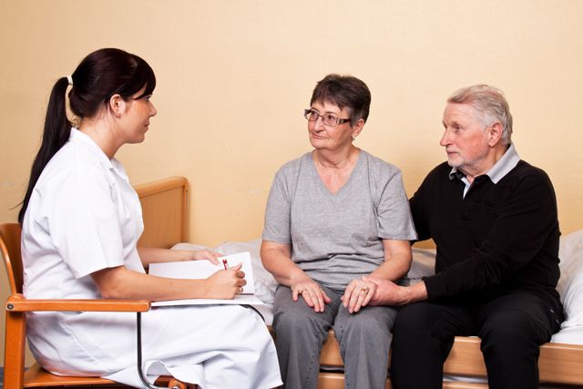 A quiet moment of support at Foyle Hospice