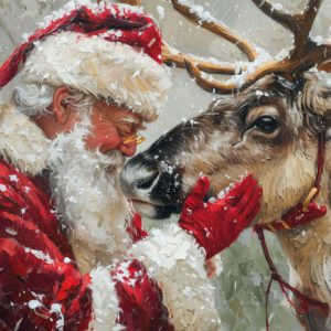 Santa's Dearest Friend - Christmas Card