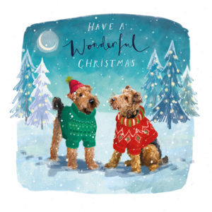 Airedale Pals - Christmas Card