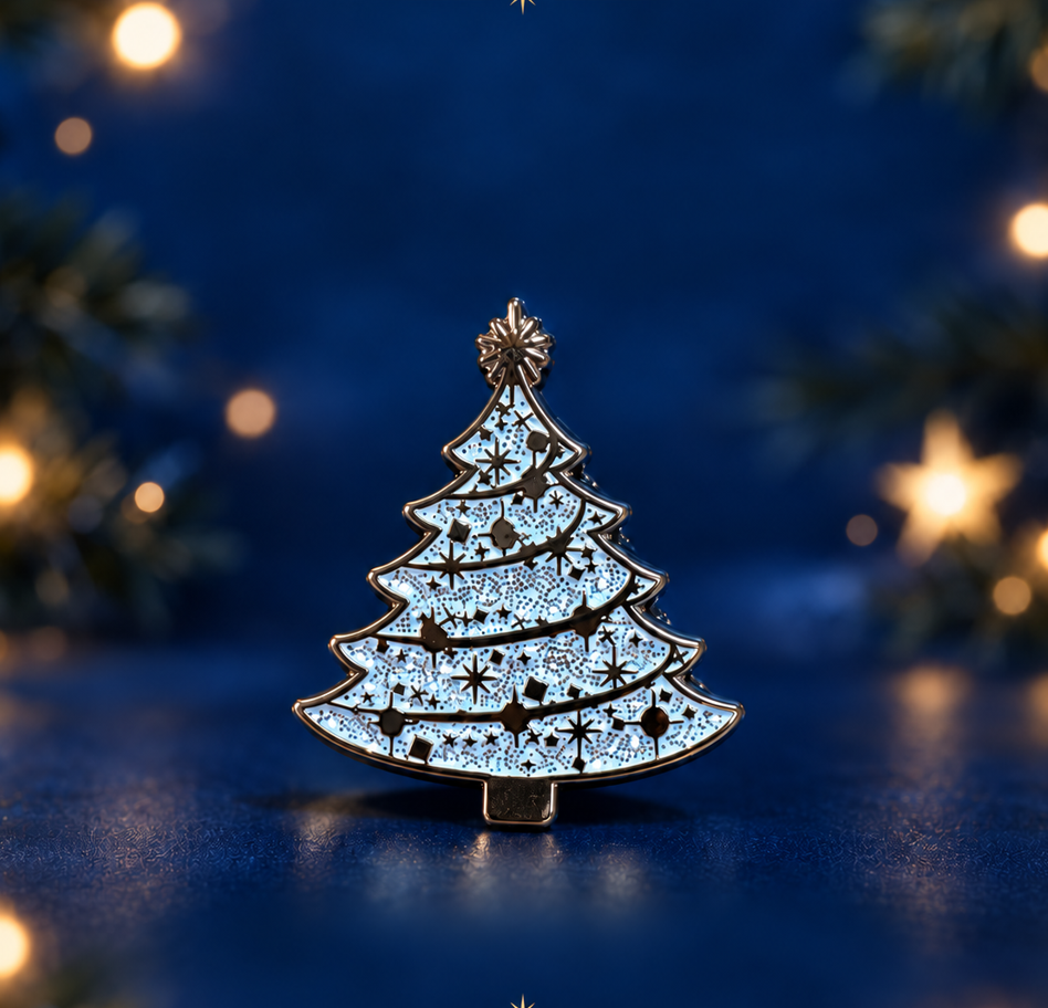 The Foyle Hospice Lights of Love pin badge.