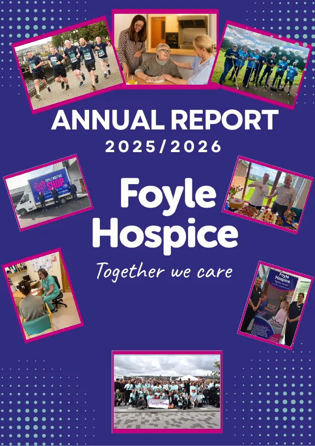 Cover of the Foyle Hospice Annual Report 2025/26